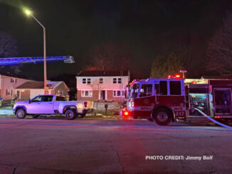 House fire on Checker Drive in Buffalo Grove on Sunday, March 12, 2023 (PHOTO CREDIT: Jimmy Bolf)