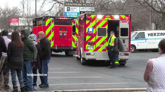 SUV crash into Scruples Hair Technique storefront at 915 east Rand Road Arlington Heights. on Tuesday, March 21, 2023