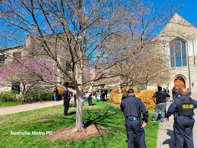 School shooting at Covenant School (SOURCE: Nashville Metro PD)