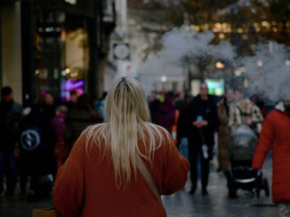 Vaping on street