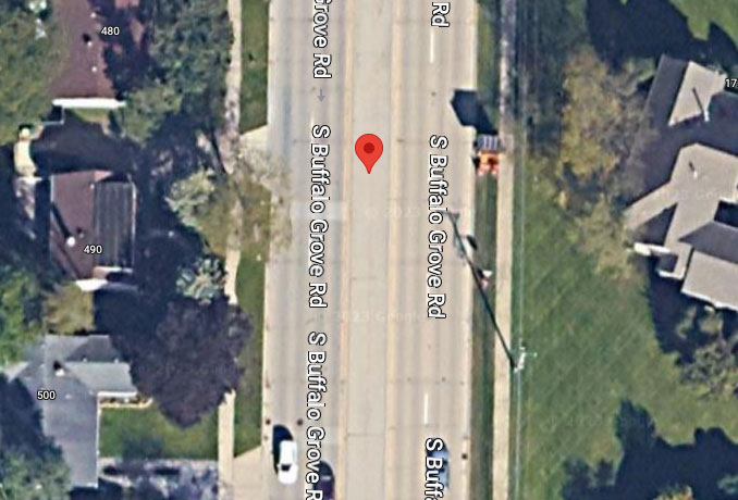 400 block South Buffalo Grove Road in Buffalo Grove (Imagery ©2023 Maxar Technologies, Map data ©2023)