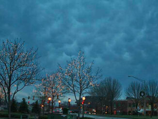 Making sense of severe weather risks requires using multiple reliable sources of weather observations, including your own observation, such as these cumulonimbus mammatus clouds that appeared over downtown Arlington Heights during a Tornado Watch on January 7, 2008 -- the same day an EF-3 tornado hit Poplar Grove, Illinois