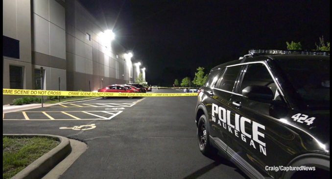 Waukegan police officers on scene of a shooting in Waukegan Wednesday, May 24, 2023 (PHOTO CREDIT: Craig/CapturedNews)