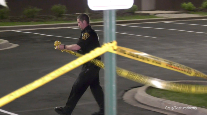 Waukegan police officers on scene of a shooting in Waukegan Wednesday, May 24, 2023 (PHOTO CREDIT: Craig/CapturedNews)