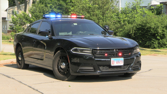 Arlington Heights police officers blocked Euclid Avenue in both direction after a crash at Euclid Avenue and Haddow Avenue in Arlington Heights on Monday, June 19, 2023 (PHOTO CREDIT: TJ Seputis)