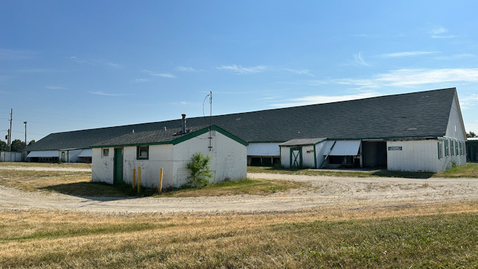 Shed and stable in the backstretch