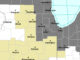 Air Quality Alert (dark gray) and Elevated Fire Risk Hazardous Weather Outlook (tan) NWS Chicago June 21, 2023 (NWS Chicago)