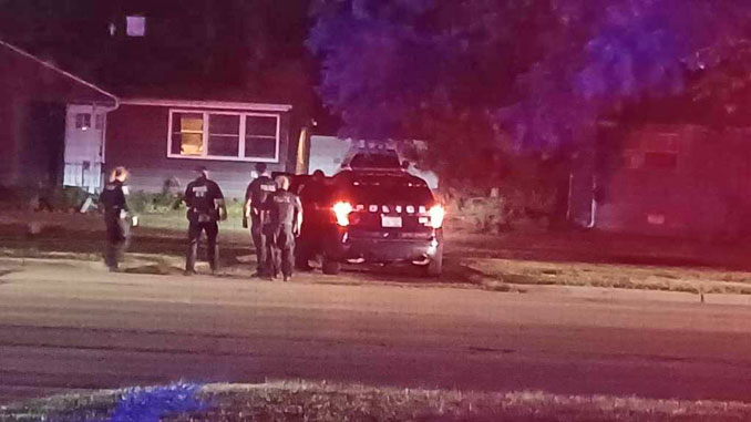 Suspect search near Wilke Road south of Campbell Street near Arlington Heights and Rolling Meadows (PHOTO CREDIT: Eric Pihl)