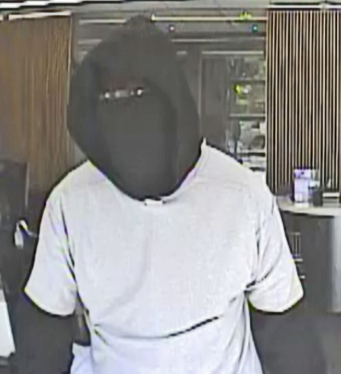 Bank Robber Suspect #1 at BMO Harris, 320 West Diehl Road, Naperville (SOURCE: FBI)