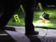 Evidence markers in the front lawn of a townhouse on Queensbury Circle in Hoffman Estates on Wednesday night, August 9, 2023 (CARDINAL NEWS).