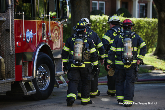 Scene photos from Woodstock Fire/Rescue District at house explosion on Monday, October 9, 2023 (Woodstock Fire/Rescue District)