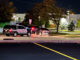 Police officers positioned at the intersection of Salem Drive and Colony Lake Drive in Schaumburg near Hoffman Estates overnight Friday and Saturday, October 20-22, 2023