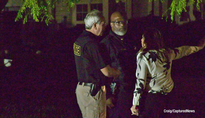 Lake County Sheriff's Office on the scene near townhouse in the Prairie Pointe neighborhood of Round Lake Beach on Wednesday evening, October 18, 2023 (Craig/CapturedNews)