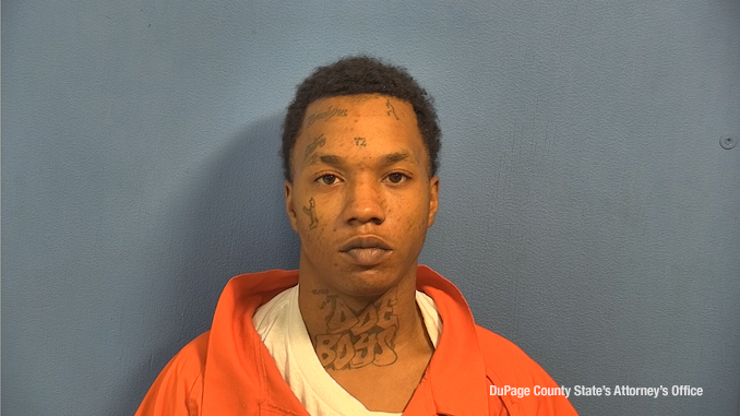 Jeremiah Dawson, charged with Possession of a Loaded Machine Gun and other charges (DuPage County State's Attorney's Office)
