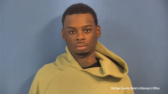 Travon Garland, charged with Possession of a Loaded Machine Gun and other charges (DuPage County State's Attorney's Office)