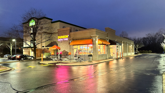 Dunkin' at 2106 South Arlington Heights Road open for business Wednesday morning, January 3, 2024 (CARDINAL NEWS)