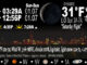 Waning Crescent Moon Saturday night January 06, 2024.