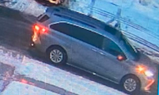 Actual photo of a van used by a male suspect wanted for investigation of an attempted child luring case in Round Lake (SOURCE: ROund Lake Police Department)