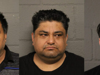Facundo Donato Meneses-Garcia, Francisco Javier Otero-Rosas, and Keneth Jareth Ulloa-Rodriguez, charged with Duplicating/Manufacturing Selling Fraudulent ID Cards, a Class 3 felony (SOURCE: Cook County Sheriff's Office)