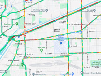 Interstate 55 on Saturday, January 20, 2024 about 3:50 p.m. (Map data ©2024)