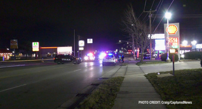 Scene where a pedestrian was hit and killed by an SUV near Belvidere Road and Staben Avenue in Park City on Friday night, January 5, 2024.