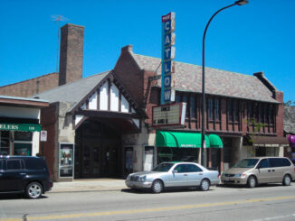 Catlow Theater in Barrington, Illinois -- a National Register of Historic Places location reg. 89001112 (PHOTO CREDIT: G LeTournaeau/licensed under the Creative Commons Attribution-Share Alike 3.0 Unported license.)
