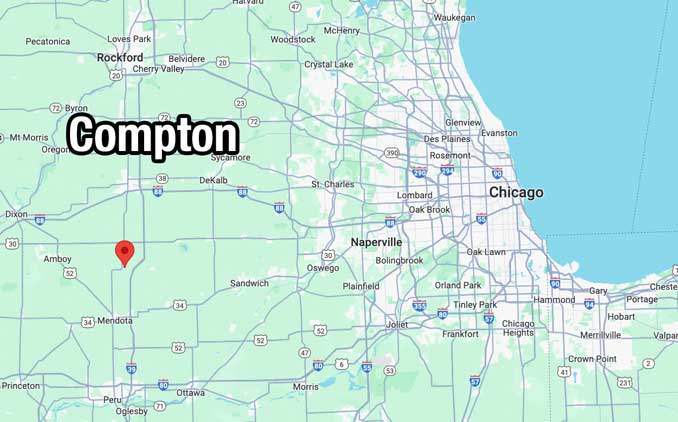 Compton, Illinois (SOURCE: Map data ©2024 Google)
