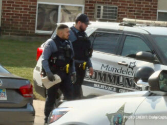 Police on scene mid-morning Monday, February 26, 2024 after a stabbing death was discovered around 5:15 a.m. (Craig/CapturedNews)