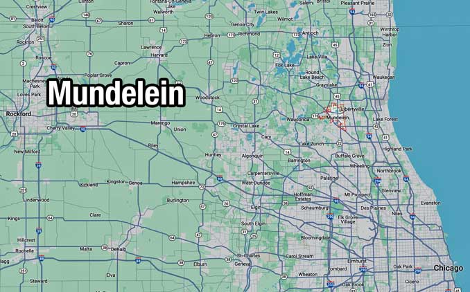 Mundelein (SOURCE: Map data ©2024 Google)
