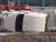 Rollover semi-trailer truck crash on I-90 WEST ramp to Arlington Heights Road on Wednesday, February 21, 2024 (CARDINAL NEWS)