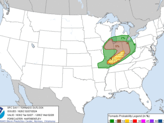 Tornado risk Tuesday, February 27, 2024 (SOURCE: NWS Storm Prediction Center)