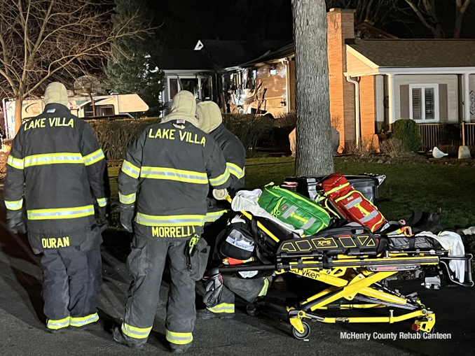 Scene of a fatal house fire on Magellan Drive in unincorporated McHenry early morning Wednesday, March 27, 2024 (SOURCE: McHenry County Rehab Canteen)