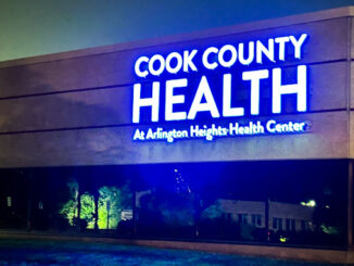 Cook County Health Arlington Heights Health Center, 3250 North Arlington Heights Road in Arlington Heights between University Drive and Dundee Road (CARDINAL NEWS)