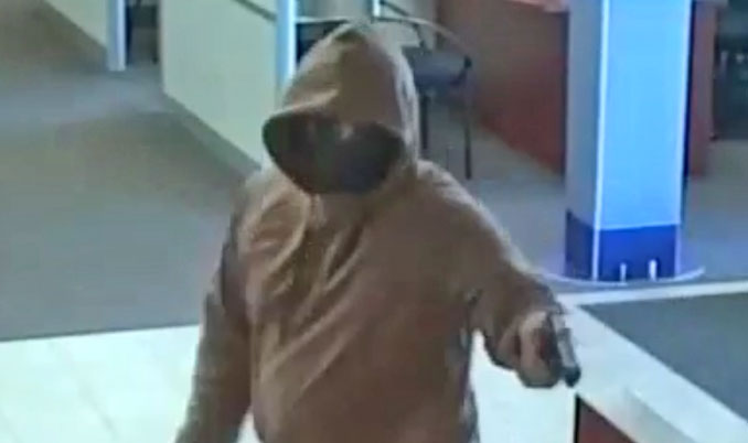 Armed bank robber at USBank on Meacham Road in Schaumburg about 1:23 p.m. Wednesday, March 6, 2024 (SOURCE: FBI)