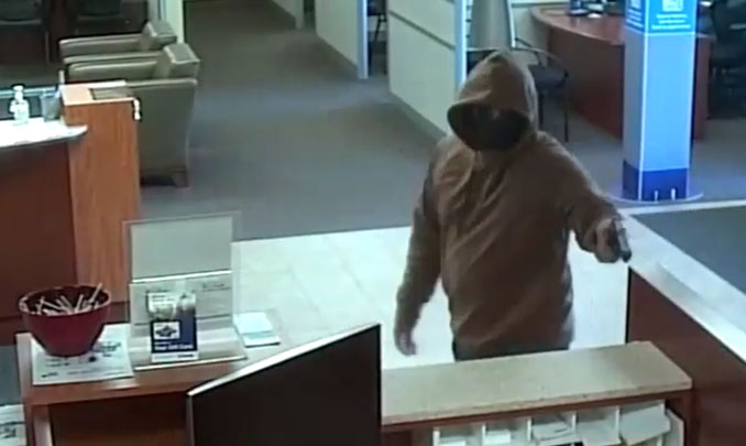 Armed bank robber at US Bank on Meacham Road in Schaumburg about 1:23 p.m. Wednesday, March 6, 2024 (SOURCE: FBI)