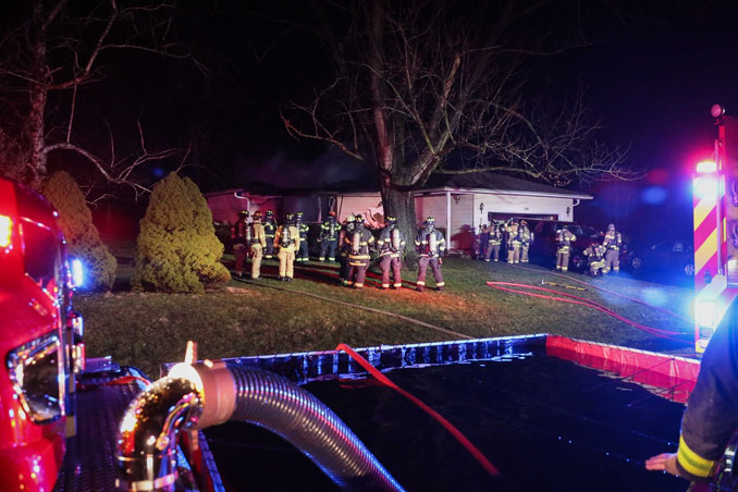 Firefighters on scene at fatal house fire on Knolltop Road in unincorporated Union (SOURCE: Union Fire Protection District)