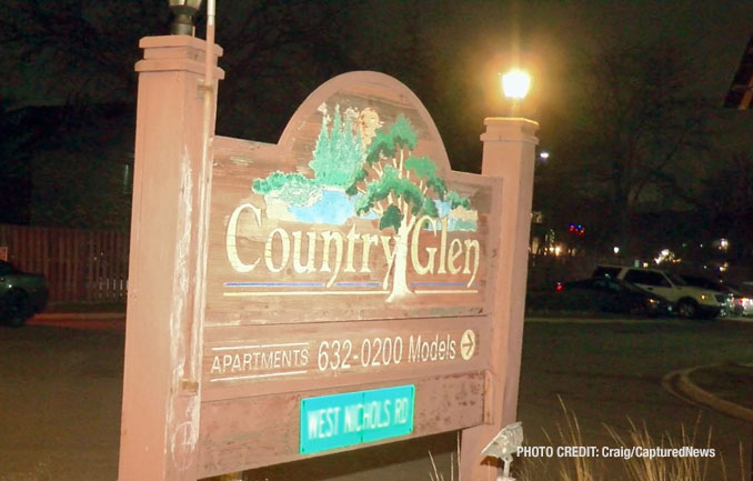 Cook County Sheriff's deputies on scene for investigation of a shooting at the Country Glen Apartments on Saturday, March 2, 2024 (PHOTO CREDIT: Craig/CapturedNews)