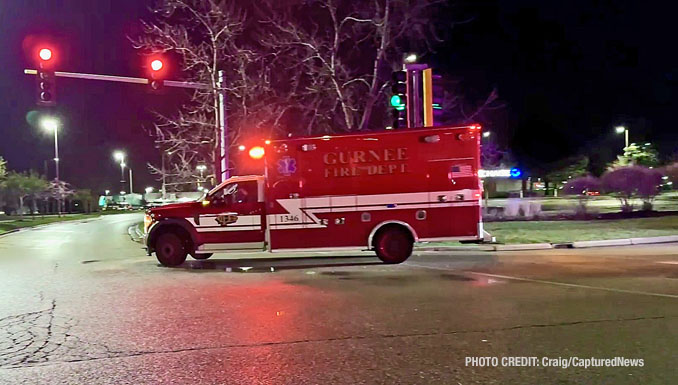 Crash and gas leak causes evacuation at Panera Bread in Gurnee on Sunday, April 7, 2024k (CraIg/Captured News)