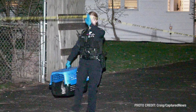 Crime scene on 12th Street in Wheeling, Illinois Thursday, April 12, 2024 (Craig/CapturedNews)