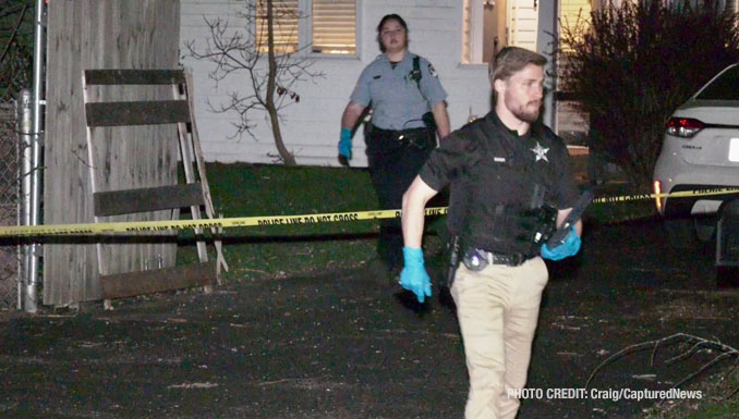 Crime scene on 12th Street in Wheeling, Illinois Thursday, April 12, 2024 (Craig/CapturedNews)