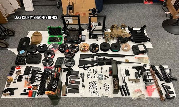 Guns and illegal items seized in Grayslake on Wednesday, May 1, 2024 (SOURCE: Lake County Sheriff's Office)