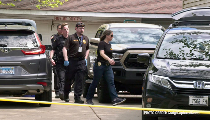 Investigators on Cherry Valley Road in Vernon Hills at the scene of an apparent murder/suicide in a home on Wednesday morning, May 1, 2024 (Craig/CapturedNews)