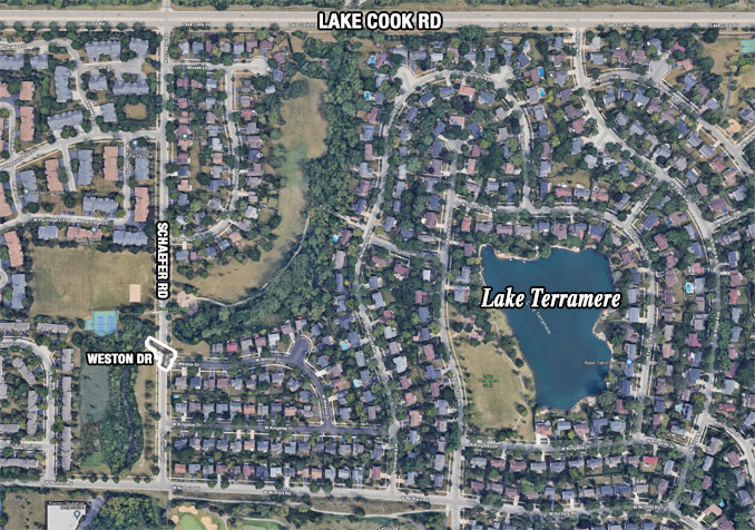 Daylight armed street robbery at the west side of the Lake Terramere neighborhood on Sunday, April 28, 2024 (Imagery ©2024 Google, Imagery ©2024, Maxar Technologies, Map data ©2024)