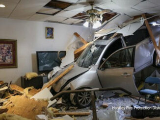 Car vs House Basement on Ridge Court at Boulder Ridge Country Club in Lake in the Hills on Wednesday, January 22, 2025 (SOURCE: Huntley Fire Protection District)