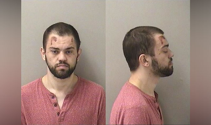 Daniel Jenkinson, charged with Violation of Order of Protection, Aggravated Cruelty to an Animal and other charges while on parole (SOURCE: Kane County Sheriff's Office)
