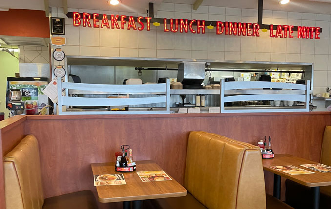 The Denny's in Schaumburg, 1175 North Roselle Road was empty for about an hour during the day on Monday, February 3, 2025, but there was no confirmation that this was due to an immigration-related protest, and the restaurant was open for business Monday night (provided photo)