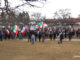 Protest march on Saturday, February 1, 2025 in Waukegan against criminal migrant arrests and alleged collateral damage cause by actions of federal agent (Craig/CapturedNews)