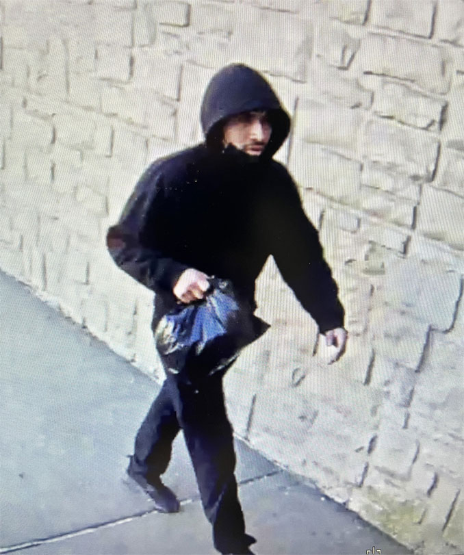 Security image of armed robbery suspect in West Chicago on Tuesday, February 25, 2025 (SOURCE: West Chicago Police Department)