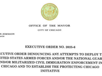 Chicago EXECUTIVE ORDER NO. 2025-6 -- August 30, 2025 (SOURCE: City of Chicago)