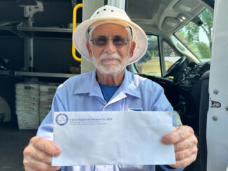 USPS Mail Carrier Chris Malinowski on his last day of a half century plus career, Friday, August 1, 2025 (CARDINAL NEWS)